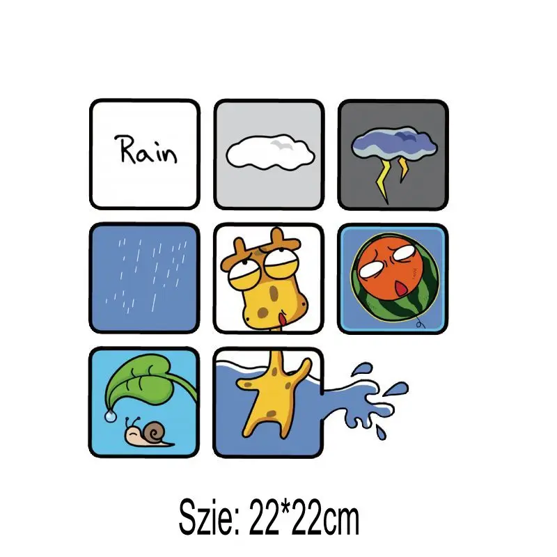 Термонаклейки 22x22 см с изображением животных | Дом и сад
