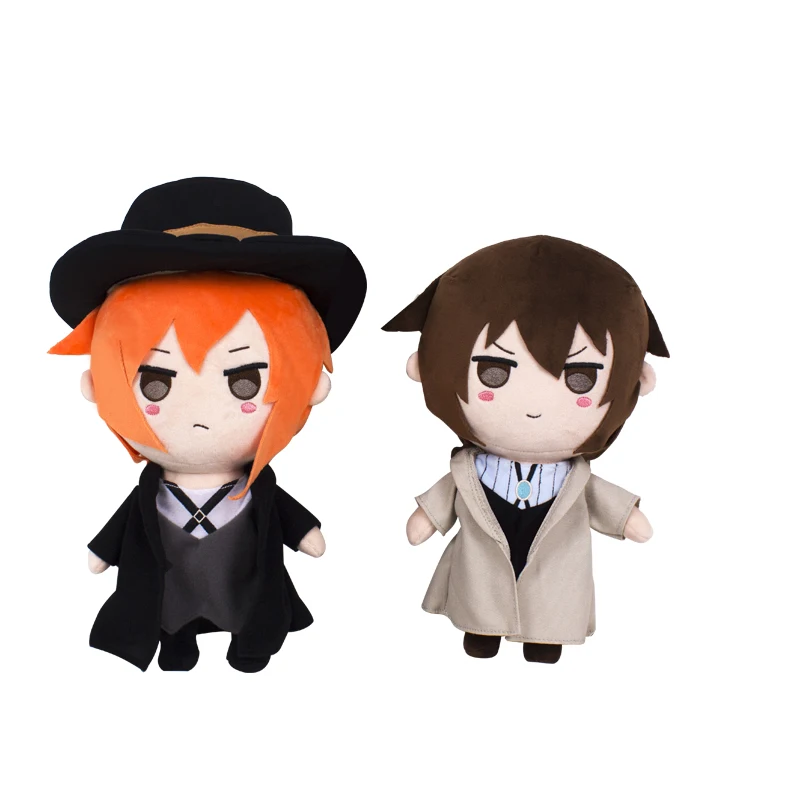 Barato Anime Perros Callejeros Bungou Nakahara Chuya Osamu Dazai Corta Lindo Muñecos De Peluche Almohada Cojín Juguetes Regalos De Navidad Cosplay 36cm