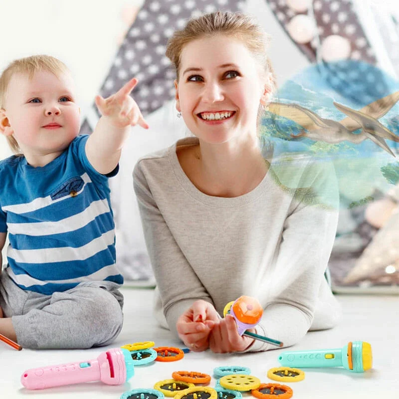 Детская игрушка-проектор с фонариком более 80 видов животных | Лампы и освещение