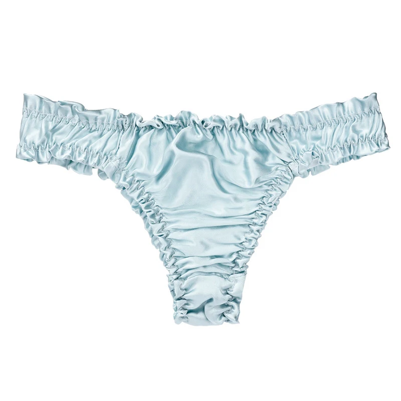 New Women Silk Panties Ladies Seamless Underwear Female Comfortable Breathable Satin Briefs Sexy Pure Color | Женская одежда