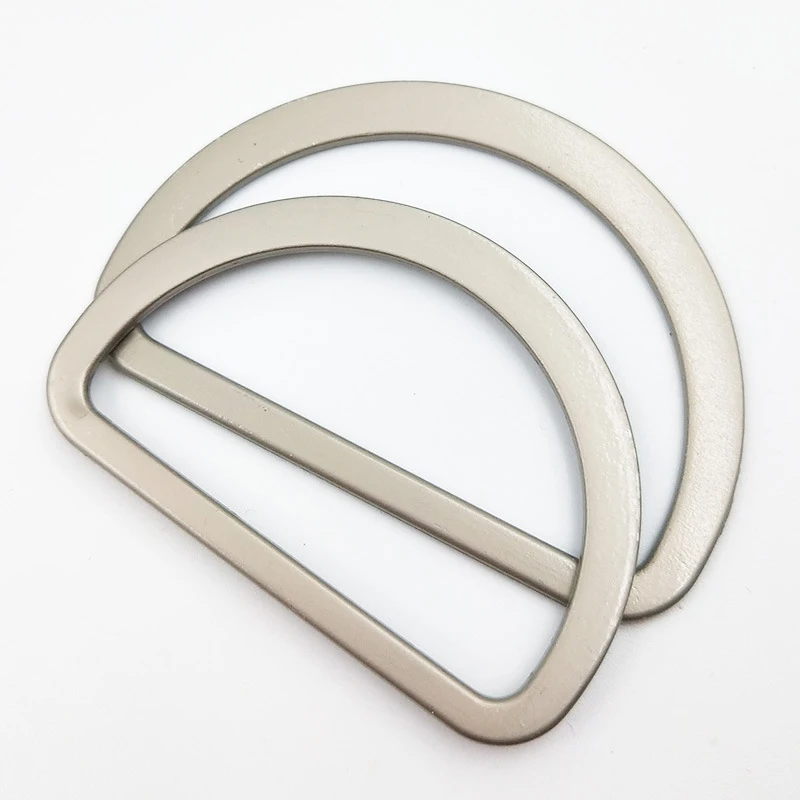 20Pc Metal D-ring 15/2/30/40/50/60mm Strap Buckle Inner Width Metal Half Round Shaped seamless Welded D Ring DIY Bag Accessories images - 6