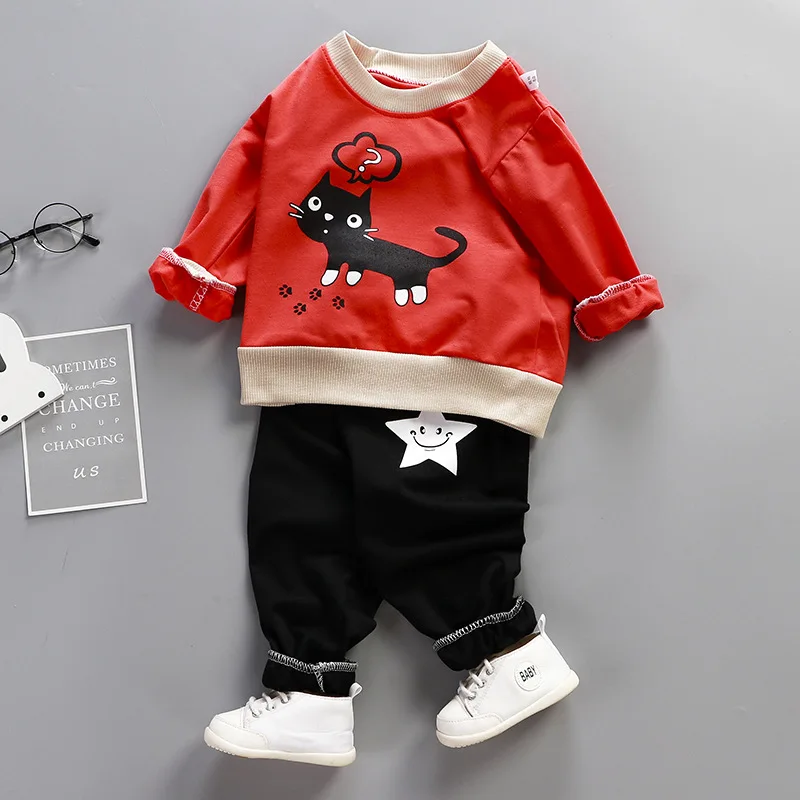 

Children's Underwear Suit 2PCS Boys Outfits Baby Boy Autumn Winter Clothes For Girls Pants Kids Clothing Toddler Casual Sports
