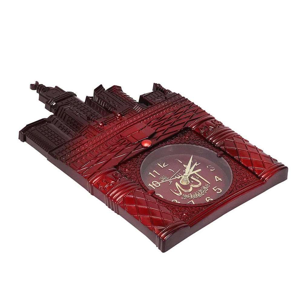 Винтажные настенные часы с изображением Исламской мечети Azan мусульманская