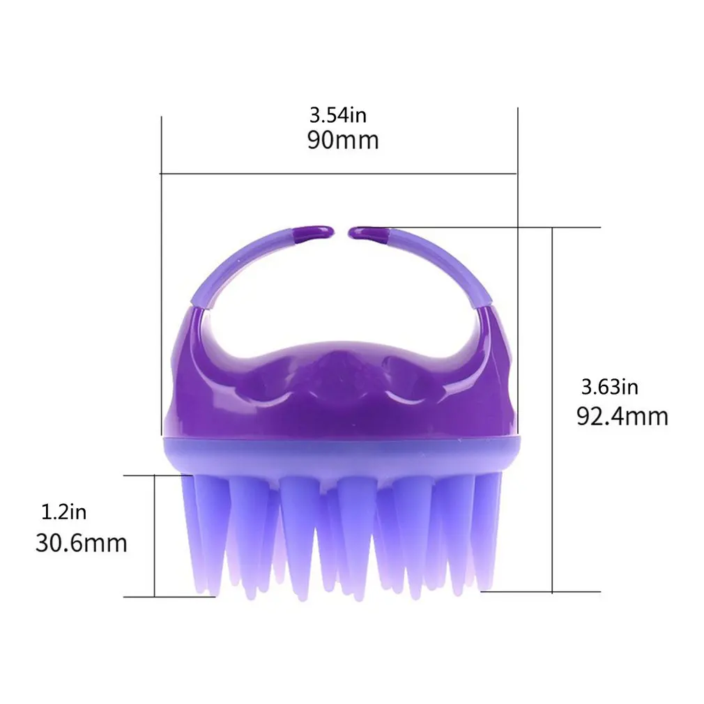 

New Arrival Silicone Head Body Scalp Massage Brush Comb Shampoo Hair Washing Comb Shower Brush Bath Spa Slimming Massage Brush