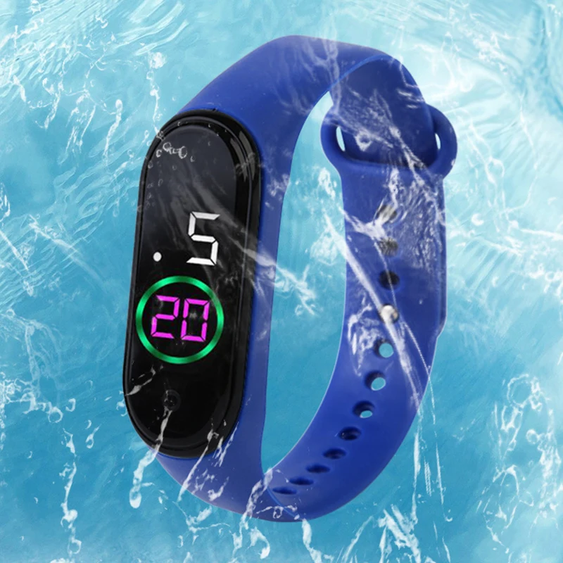 

Creative Colourful Display Kid Watches Children Digital Clock Gift For Boy Watch Girls Silicone Strap Led Sport Waterproof Watch