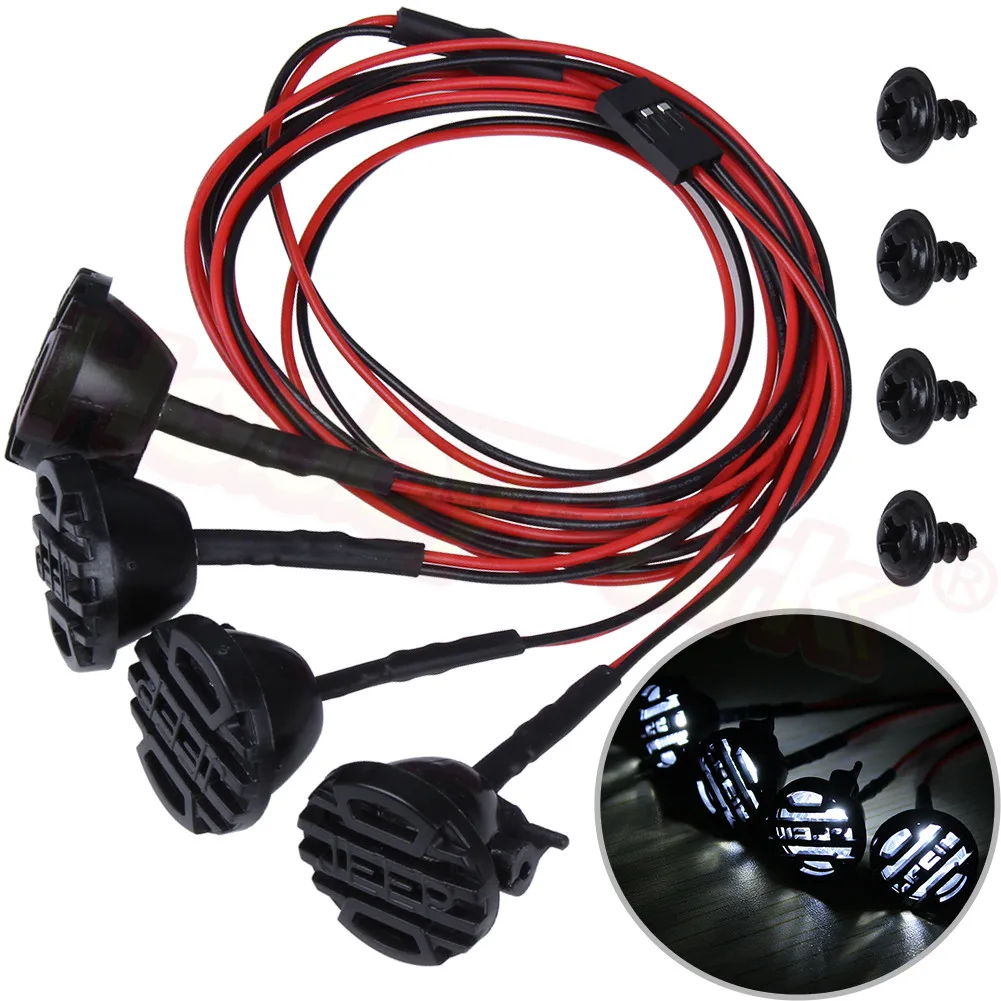 Радиоуправляемая Автомобильная крыша багажные лампы стойки для 1/10 RC Гусеничный