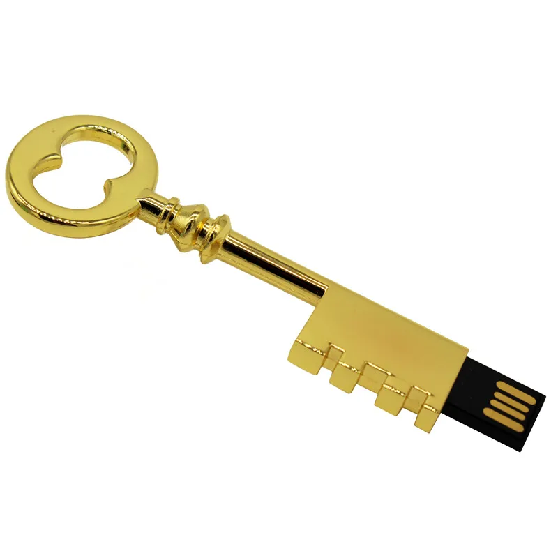 TEXT ME Beautiful Gold key usb 2 0 4G 8G 16G флеш накопитель 32G креативный подарочная палка|USB