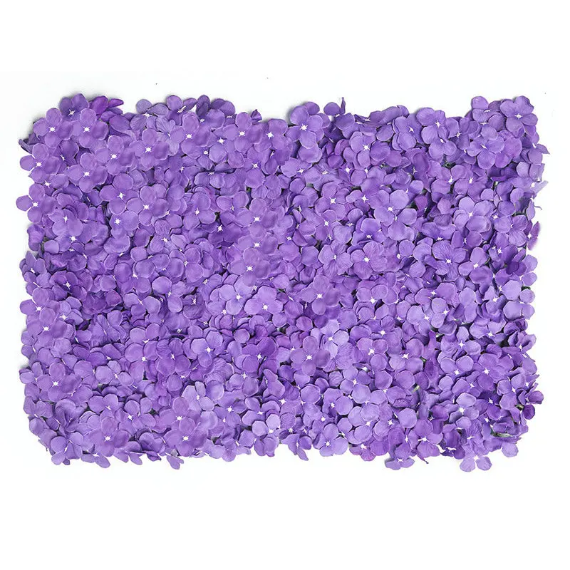 Violet Hydrangea 40x60cm Artificial Flower Wall Party Flower Board Romantic Wedding Decoration Background