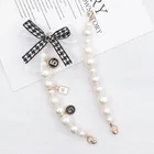 Аксессуары сделай сам, матовый жемчужный бант, искусственная пряжка, Женский чехол, подвесная цепочка, жемчужная цепочка