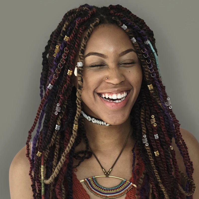 

160pcs/set New Aluminum Hair Coil Dreadlocks Hair Braid Rings Dreadlocks Metal Hair Cuffs Hair Braiding Beads For Hair Accessory