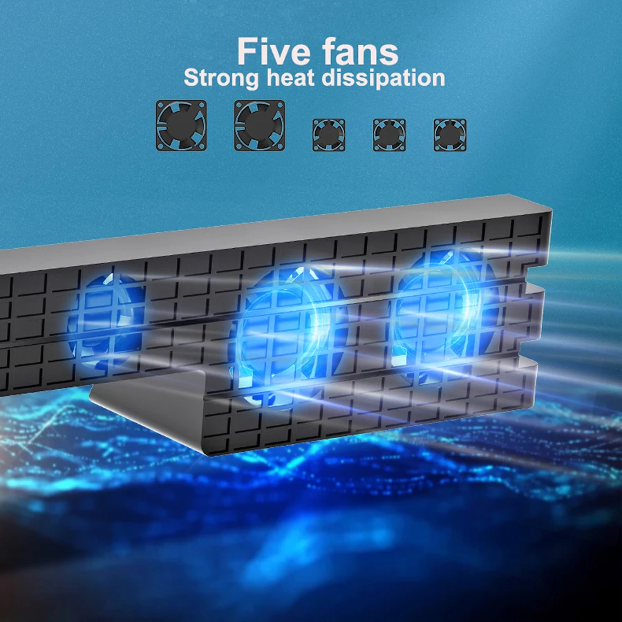 Система охлаждения консоли PS4 Pro 5 кулеров интеллектуальный контроллер