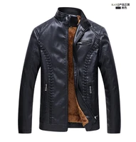 new winter men leather jackets men motorcycle keep warm leather jackets fashion brand mens fleece leather jacket coat