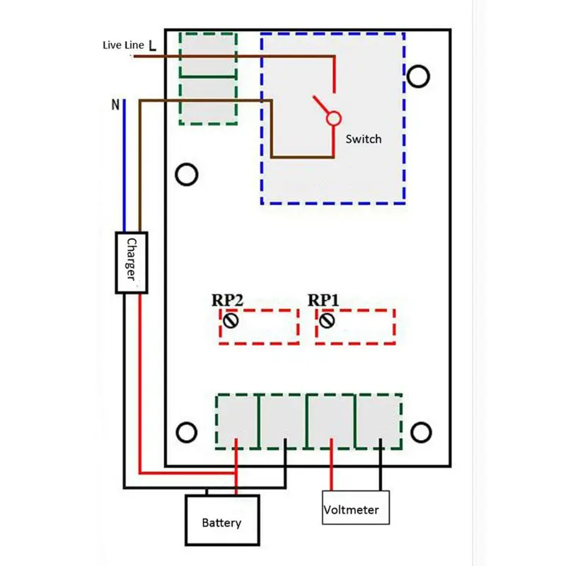 Высокое качество XH-M601 контроль зарядки аккумулятора доска 12V интеллигентая (ый)
