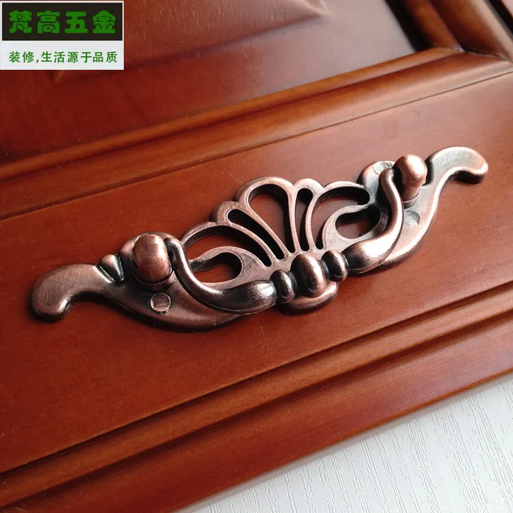 Cabinets Drawer Handle and Knobs Furniture Hardware Pens Rural Antique Red Bronze Shoe Pulls | Обустройство дома