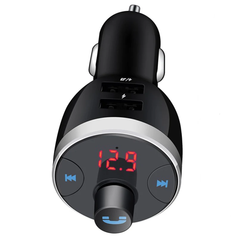 Топ Bluetooth V4.2 автомобильный fm-передатчик беспроводной радио адаптер MP3-плеер плюс