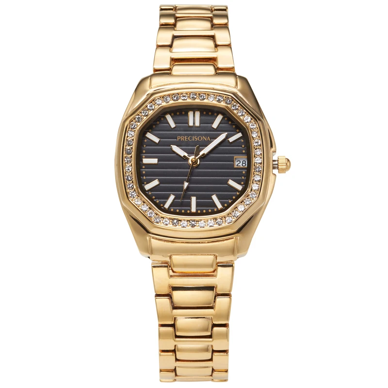 Женские часы женские модные 2019 люксовый бренд кварцевые с бриллиантами золотые