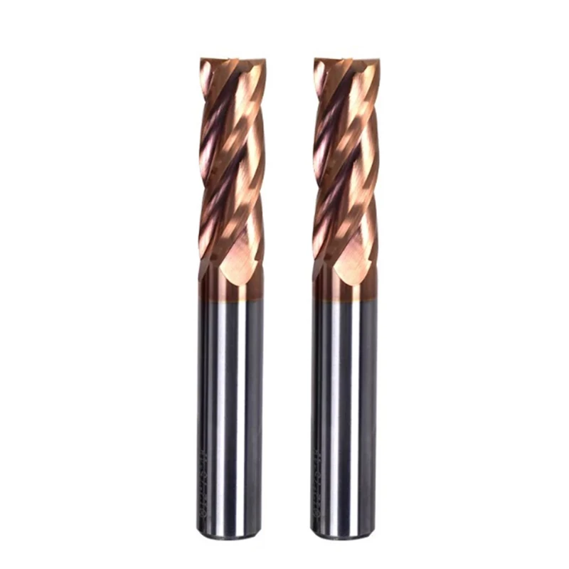 

LIVTER 55 degree GOC tungsten steel end mill hard alloy CNC flat bottom knife CNC metal milling cutter mold 4 sides