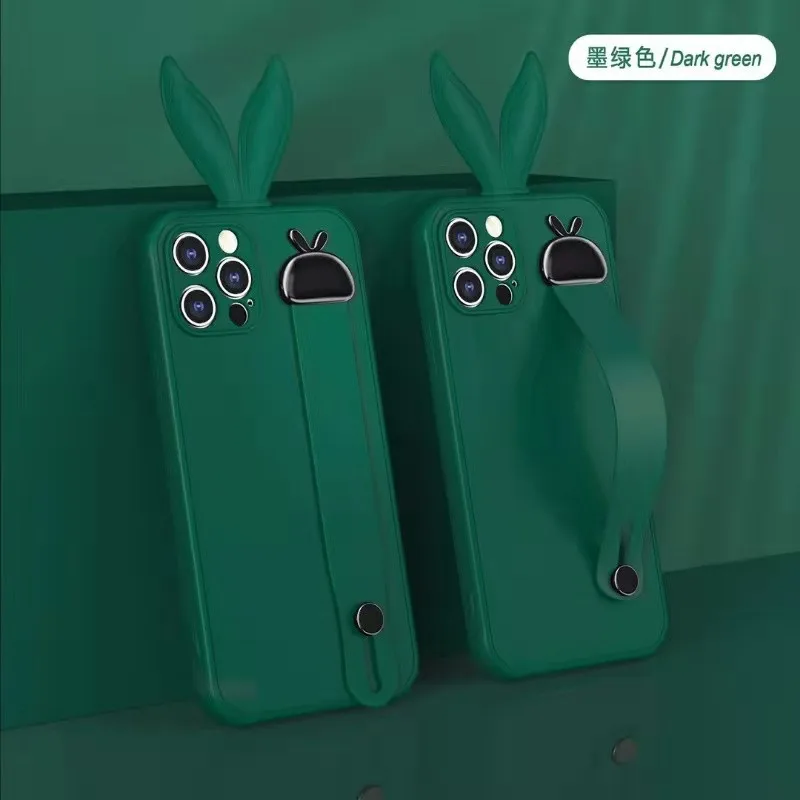 

Cute Rubbit Ears Silicone Phone Case For Huawei P40 Pro Mate 20 Mate 30 Pro Candy Color Back Cover For Nova 7 pro 7 SE