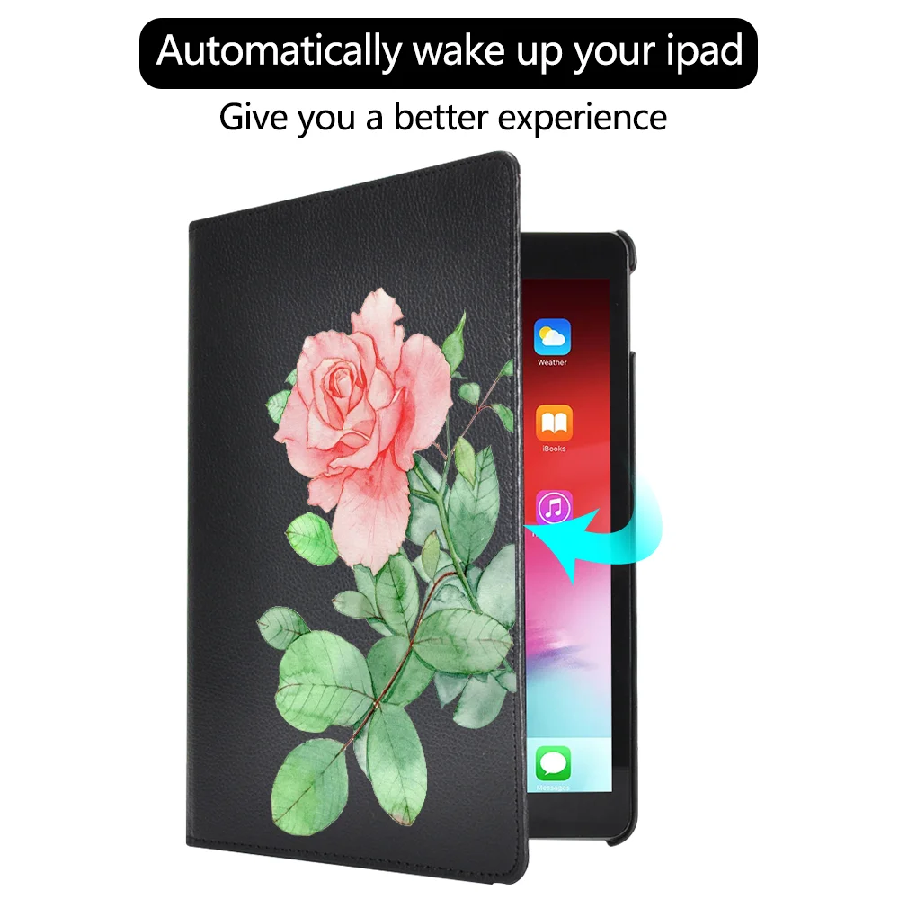 Чехол-книжка для Ipad Pro 360 2020 12 9 10 5 дюйма Mini 1 2 3 кожа вращающийся на 7 ° | Компьютеры и