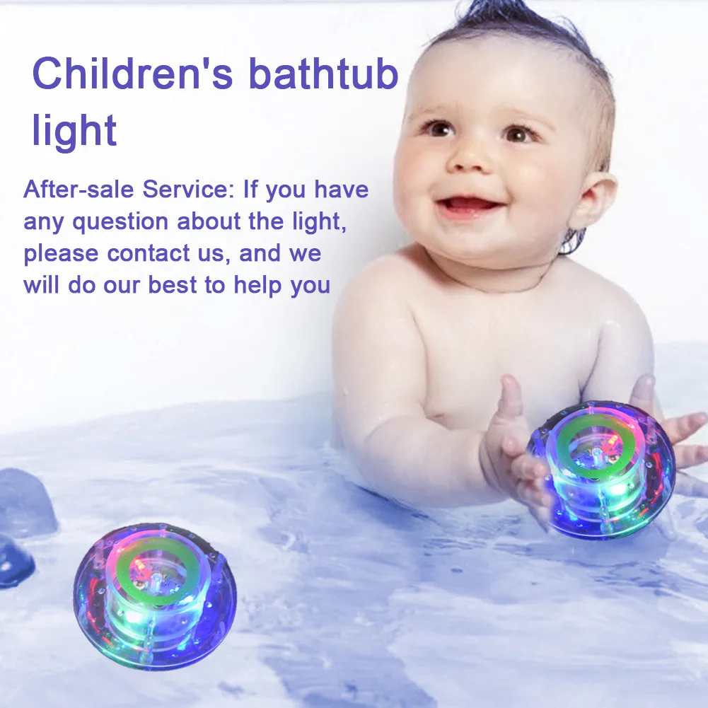 

Children Bathtub Light Waterproof Led Light Toy Light-up Colorful Bathing Toy Colorful Floating Light For Babies Toddlers
