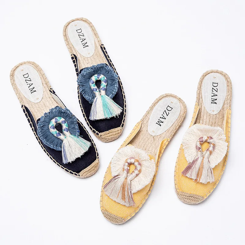 

2021 резиновые Цветочные сланцы, летние шлепанцы из пеньки, меховые шлепанцы, Bichos Tienda, растворимые эспадрильи, тапочки на плоской подошве