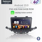 Автомобильный DVD-плеер 720P PX6 DSP, 9 дюймов, Android 10,0, 64 Гб ПЗУ, 4 Гб ОЗУ, 8 ядер, для Opel ASTRA K 2016 2017, GPS, Glonass, Авторадио, Bluetooth 5,0