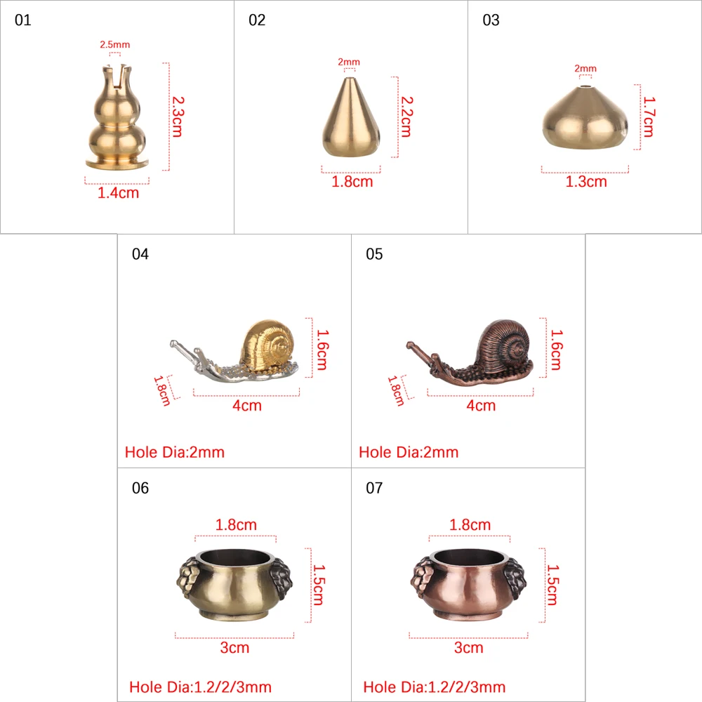 1 шт. мини желтый медный для благовоний держатель Joss stick вставленный курильщик