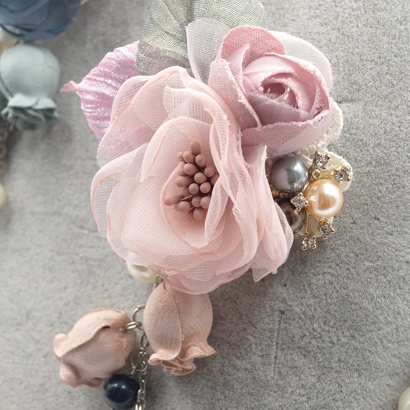 Я Remiel в Корейском стиле шелковых кисточек цветочным рисунком и нагрудный знак