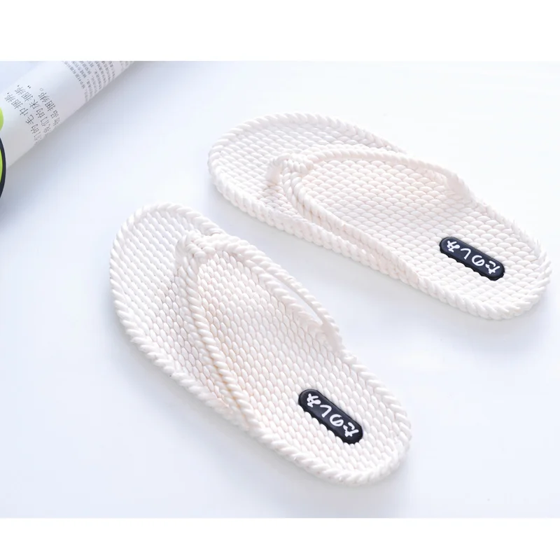 

2021 Summer Slippers Women Casual Massage Durable Flip Flops Beach Sandals Female Wedge Shoes Striped Lady Room Slippers