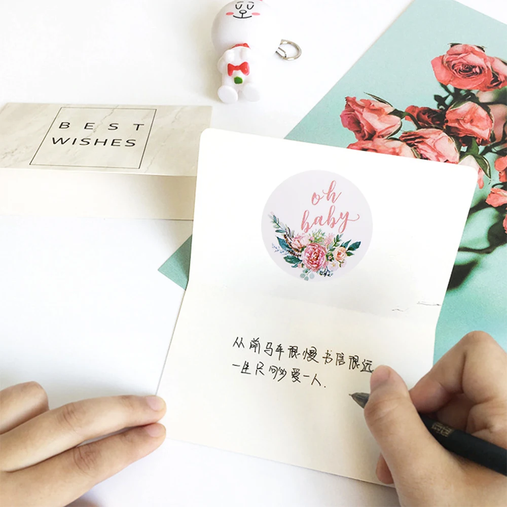

2021 Thank You Stickers Ramadan Easter Wedding Party Decoration DIY Happy Birthday Girl Gift Box Decor Seal Labels Sticker
