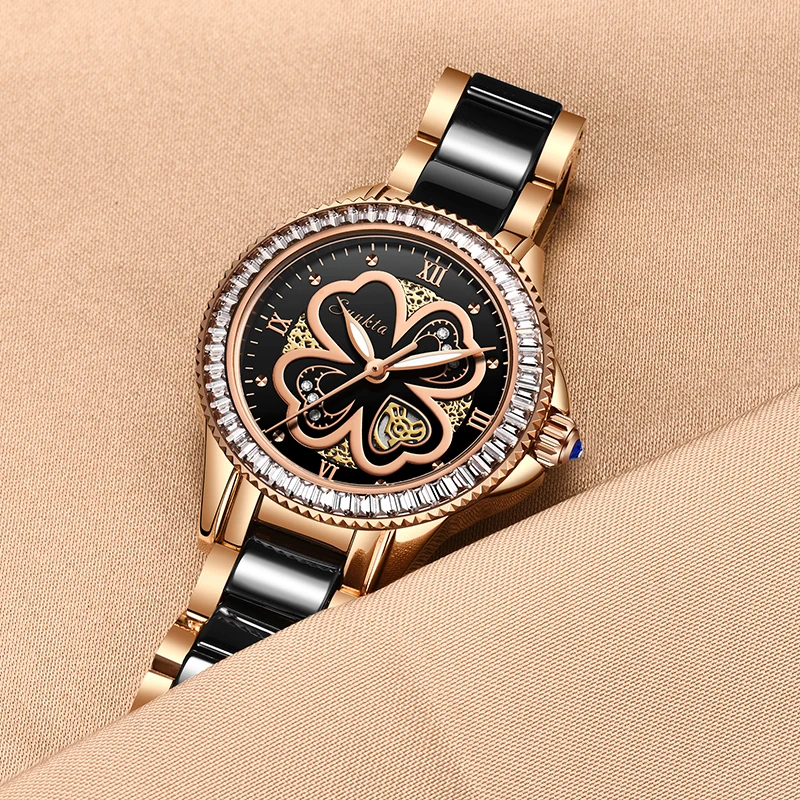 Montre Femme SUNKTA, новые часы из розового золота, женские кварцевые часы, женские роскошные Брендовые женские наручные часы, часы для девочек, подарок для жены+ коробка