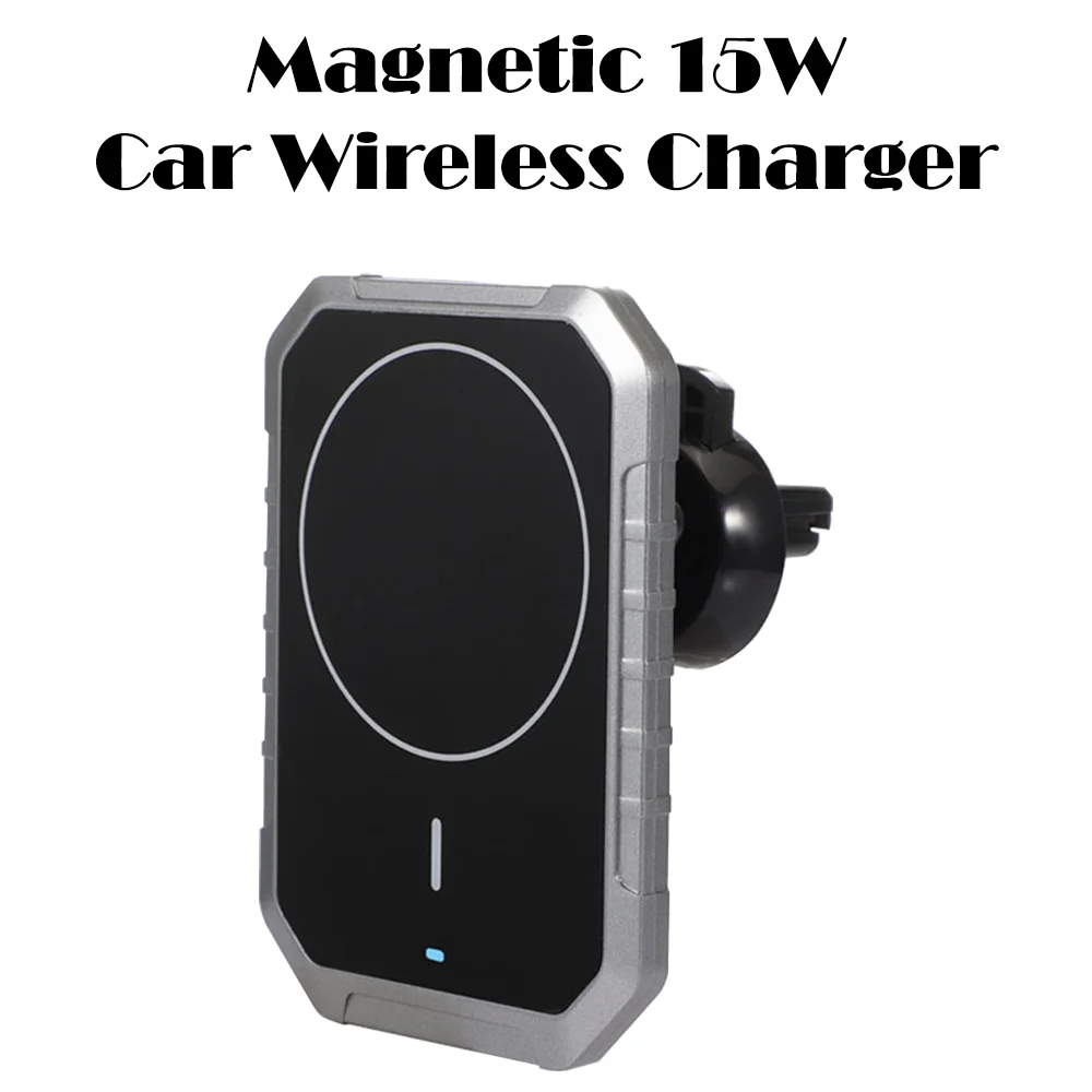 

New Magnetic 15w Car Phone Wireless Charger Suitable For Apple iPhone 13 12 Pro Android Mobile Phone Car Phone Holder Charger
