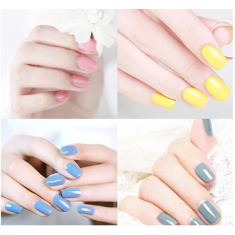 

12 Pcs Soak-off Uv Gel Polish Kit Non Toxic Uv Gel Nail Lacquer Color Nail Polish Nail Art Nail Decoration Nail Glue
