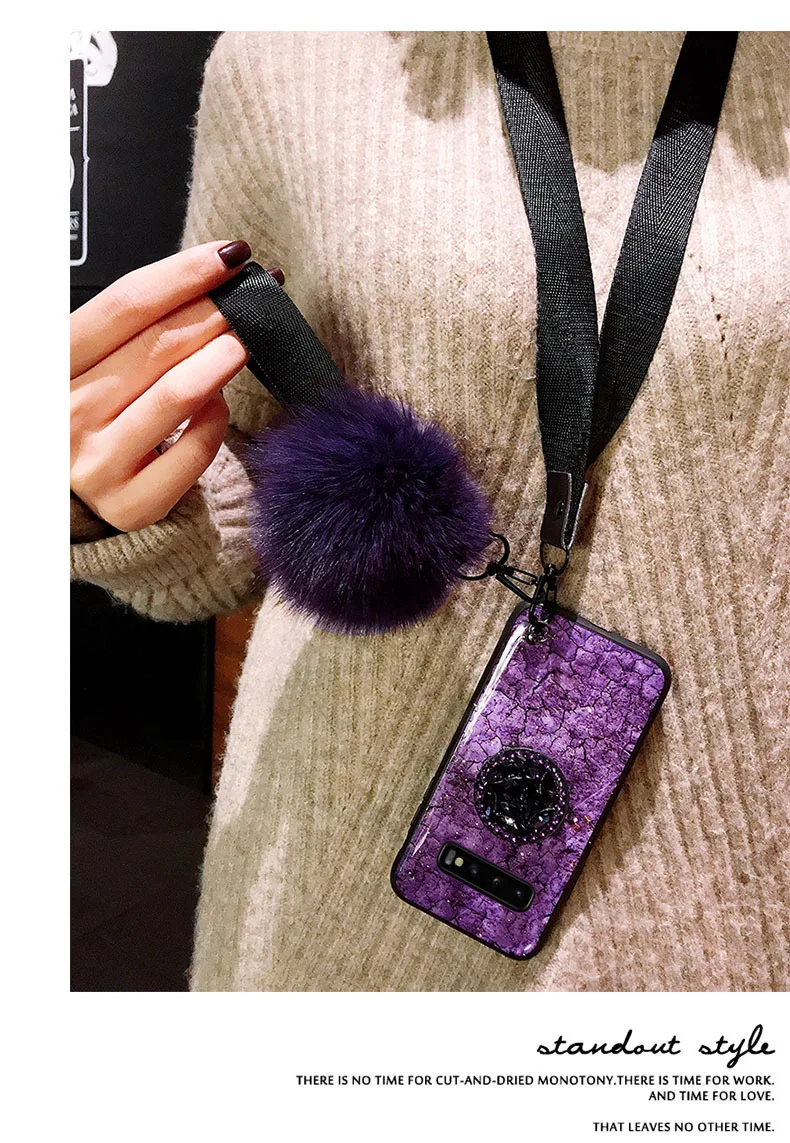 Для samsung Galaxy Note 10 плюс 5G S10 S10e S9 S8 S7 край твердость 9 8 A10 A30 A50 A70 A530 A520 A750 чехол Крышка с блестками юбка-баллон из плюша в виде ракушки