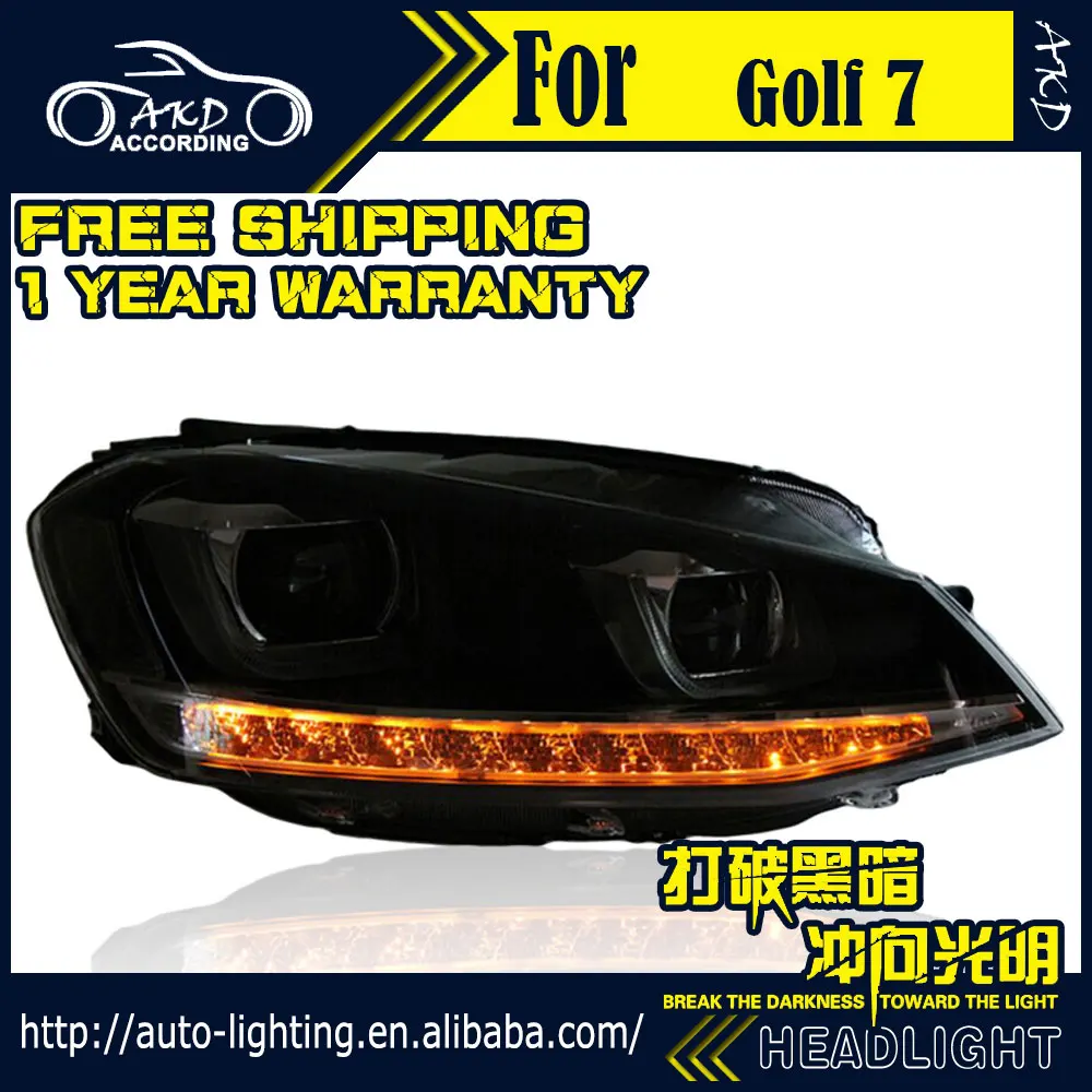 АКД бренд светодиодный задний фонарь для VW Golf 7 фары 2013 2017 Golf7 Gti R line фара двойной u