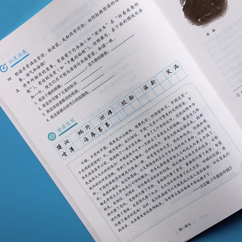 Китайские книги 6 книг/партия учебник для начальной школы Hanzi класс 7 8 9 китайского