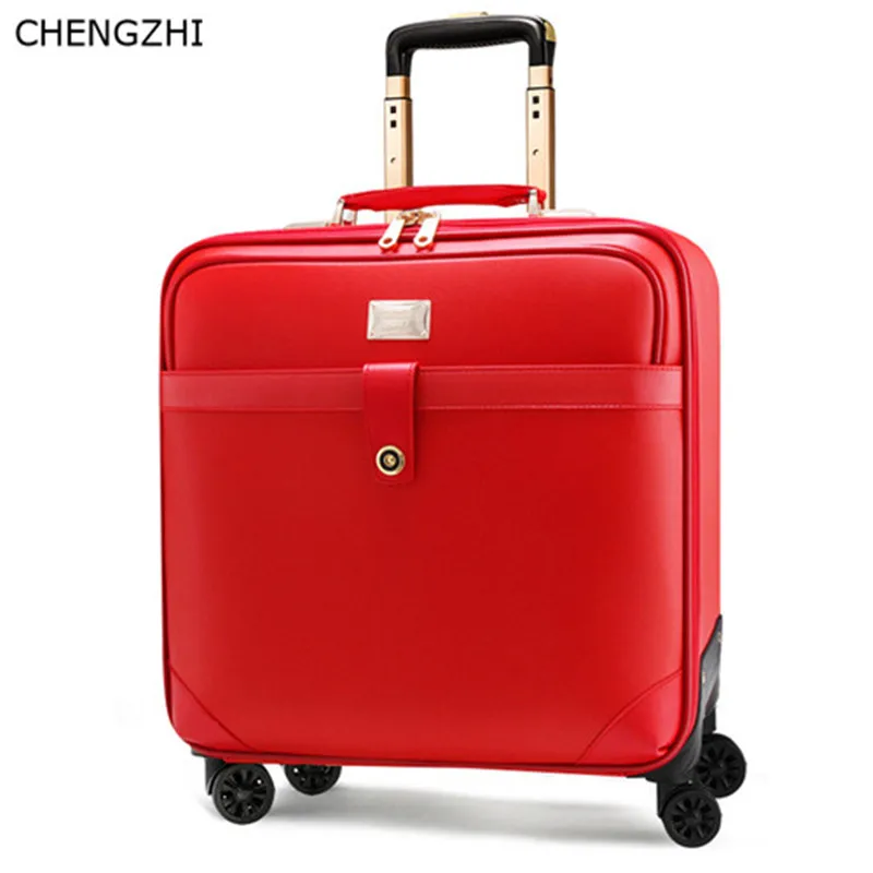 CHENGZHI новый ретро женский свадебный чемодан на колесиках 16 дюймов 20 24 дюйма из