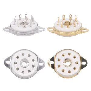 Керамическая большая трубчатая оболочка 9Pin Vavle GZC9-L для EF50, EC52, TT12, EFF51, QE04, EF55, винтажный ламповый усилитель сделай сам, 2 шт.