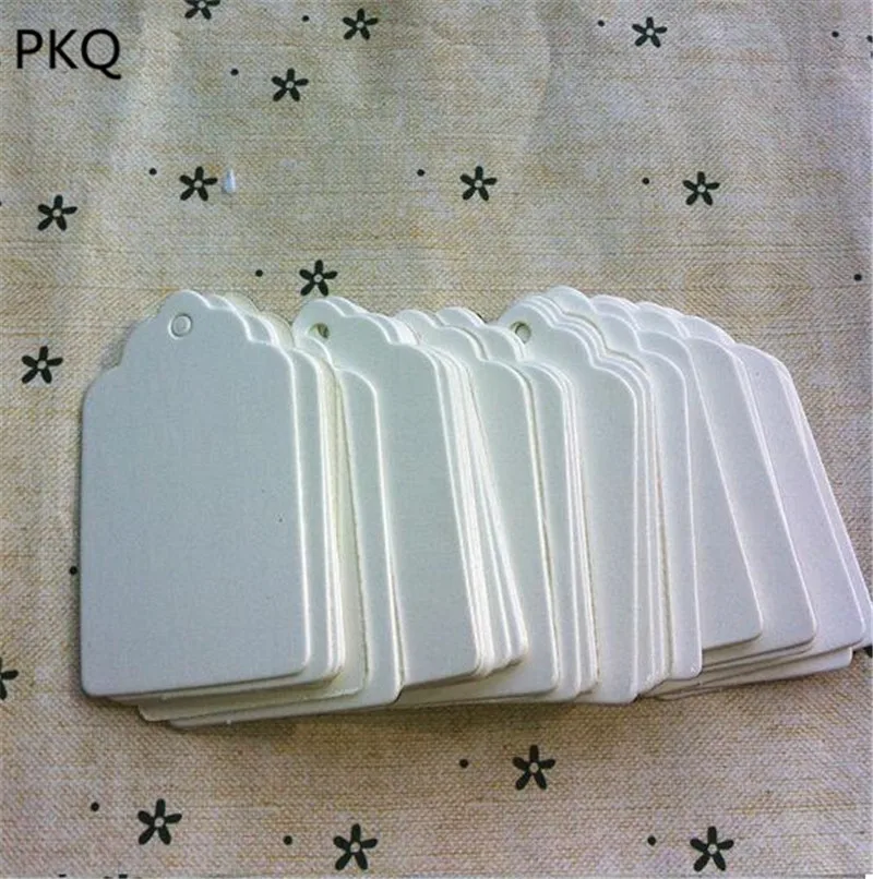 Белые бумажные бирки крафт бумага бирка головная этикетка фестиваль заметка DIY