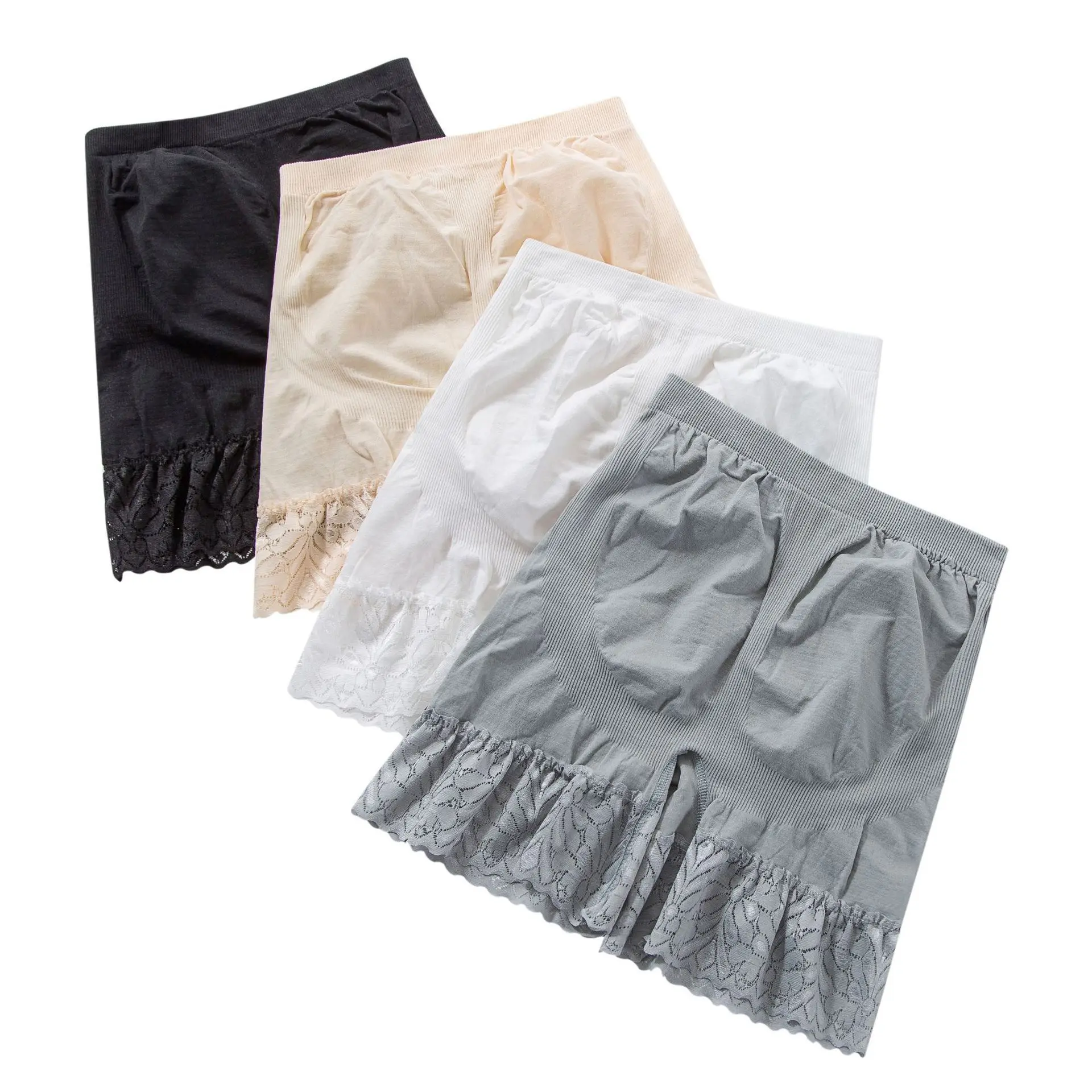 

Summer Women Safety Shorts Pants Seamless Thin Ice Silk High Waist Panties Seamless Anti Emptied Boyshorts Girls Underwear