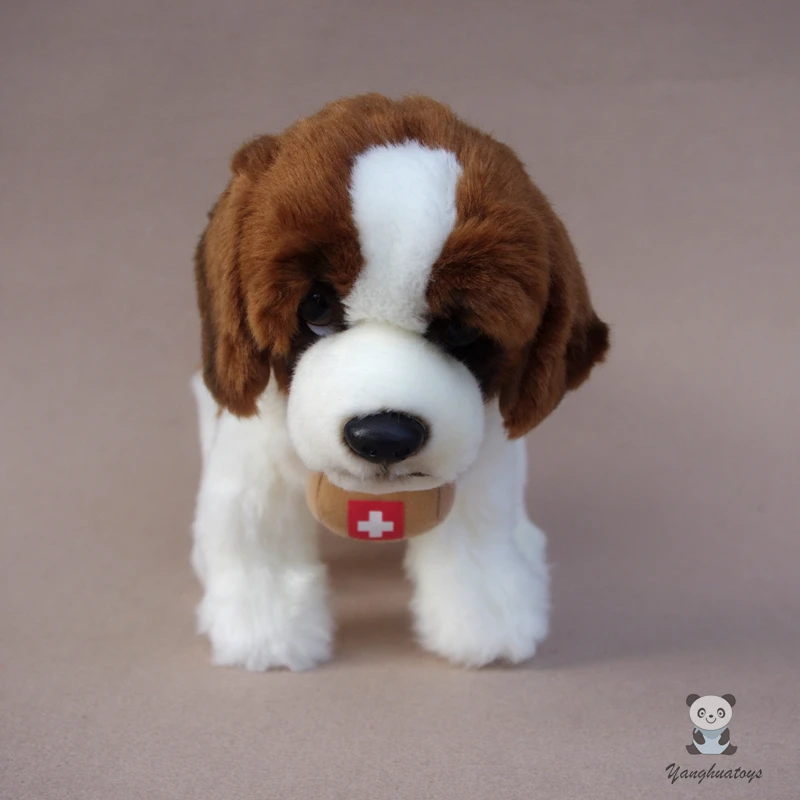Имитация игрушки для собак статуэтка Святого Бернара плюшевая альпийская