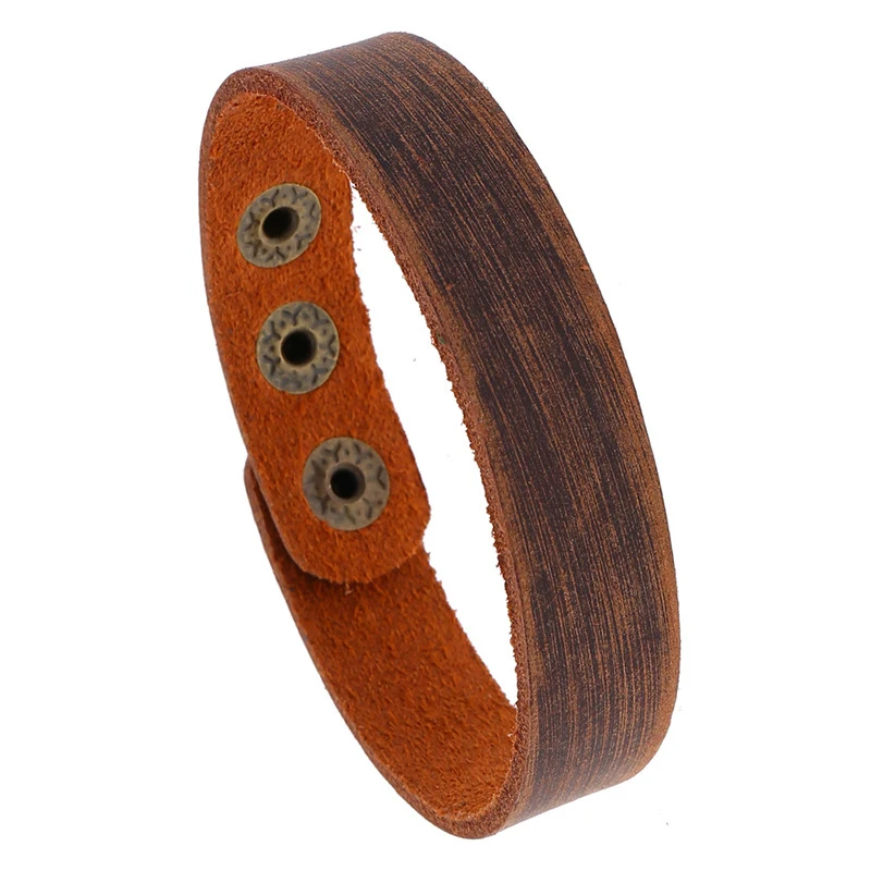 NIUYITID Adjustable Vintage Green Bracelet For Women Armband Man Leather Accessories Hand New Arrival 5 Colors | Украшения и