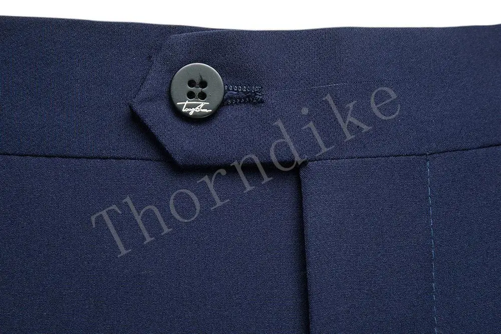 Мужской однобортный костюм из двух предметов Thorndike темно-синий свадебный