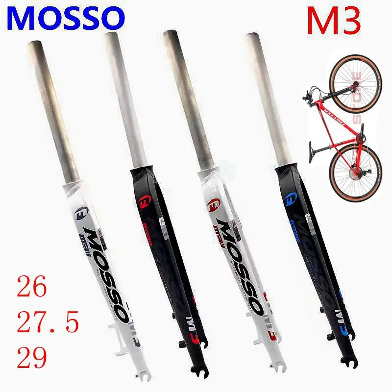 Передняя вилка MOSSO M3 Оригинальная передняя для горного велосипеда с v-тормозом 26 27