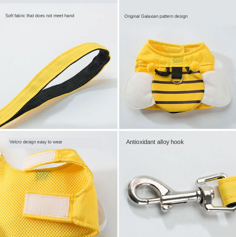 

Cute Bee Vest Dog Leash Dog Leash Dog Leash Dog Leash Teddy Pet Supplies Chest Harness Cat Chain Cat Leash