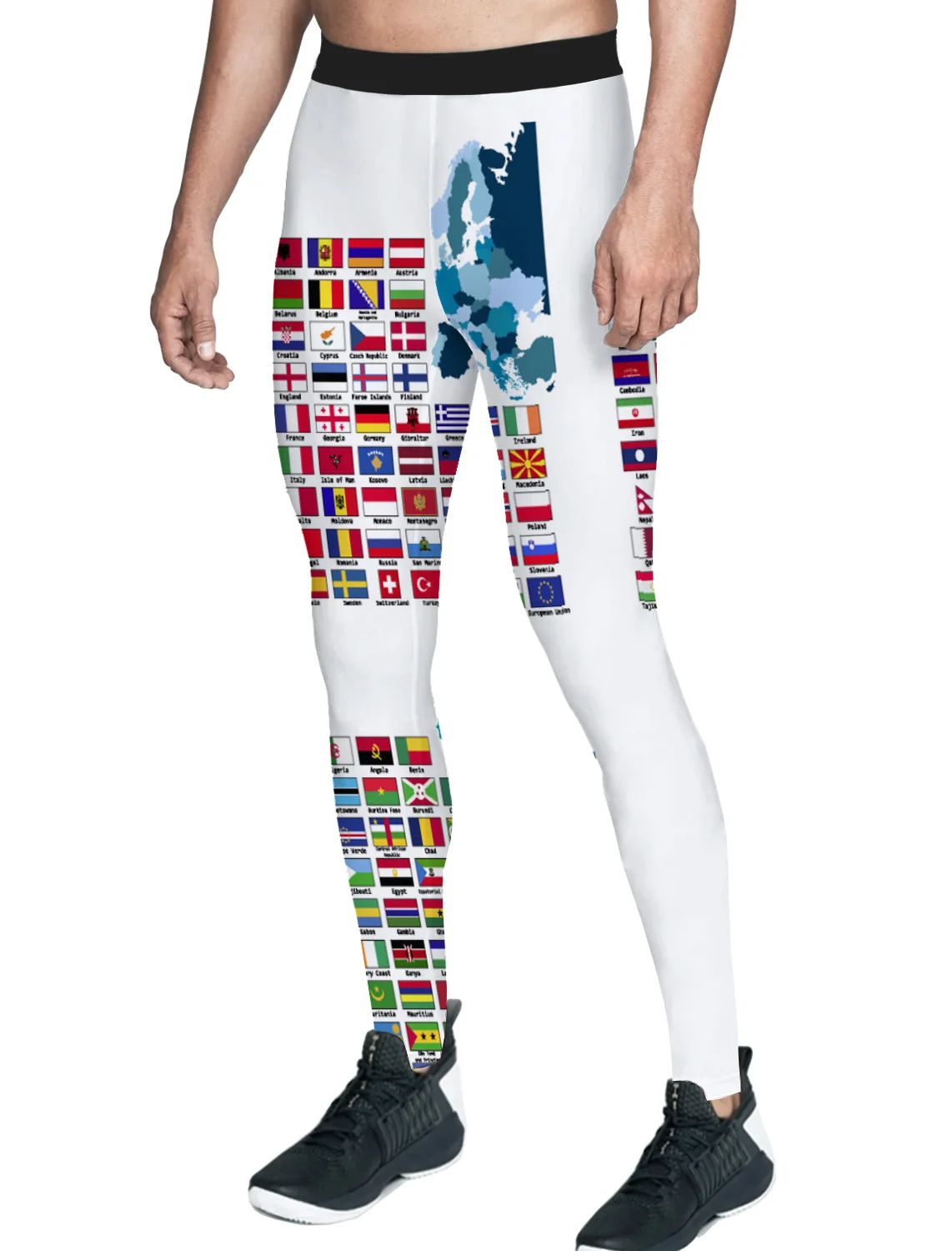 Флаг мира брюки для мужчин День Независимости животик контроль высокой талией