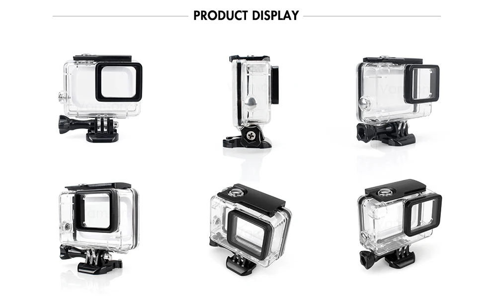 Vamson для Gopro Hero 7 6 5 черный комплект аксессуаров Водонепроницаемый защитный корпус чехол для дайвинга 60 м для Go pro 7 6 5 камера VP633