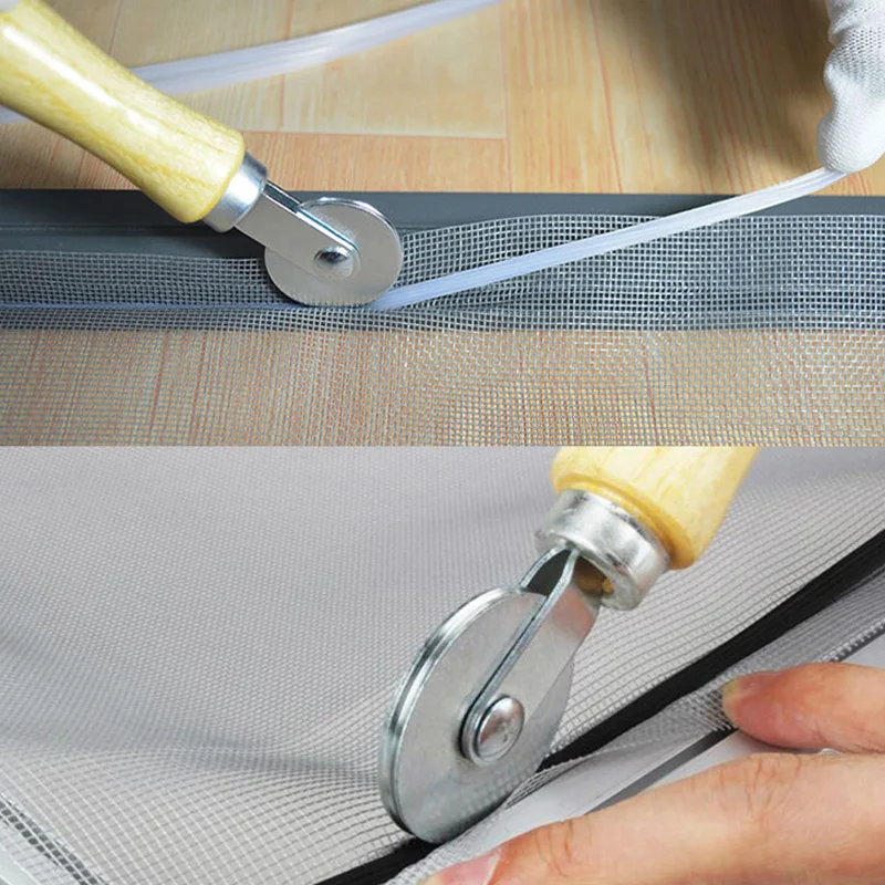 Новейший деревянный металлический ролик для оконных стекол Марлевое колесо