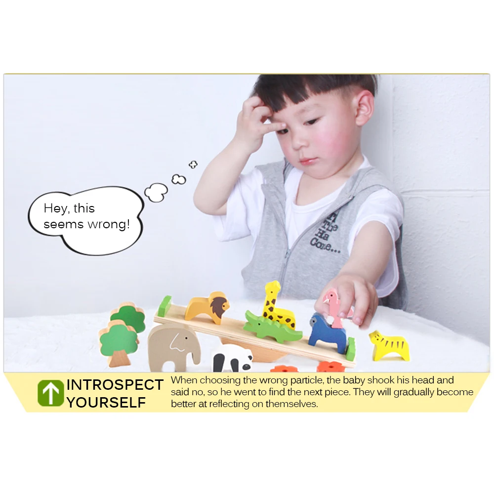 

Hot Selling Animals Stacking Block Animals Balance Toy Stacking Balancing Blocks Early Education Colors Learning Identify Animal