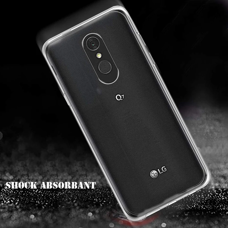 Высококачественный мягкий ТПУ прозрачный чехол для телефона LG G7 Q Stylus Plus Alpha ThinQ